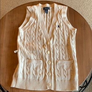 Ralph Lauren cream sweater vest